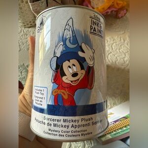 Disney Parks Ink and Paint Sorcerer Mickey Plush Mystery Can Sealed